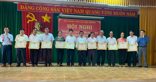 Hội nông dân xã Phú Riềng tổng kết công tác Hội và đề ra phương hướng nhiệm vụ năm 2023.