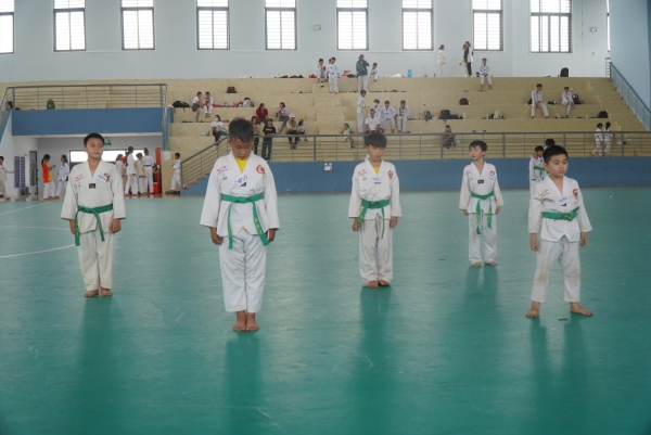 Phú Riềng: 300 võ sinh tham dự kỳ thi nâng cấp đai môn võ Taekwondo