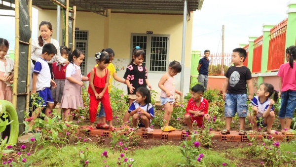 Trường Mẫu giáo Long Tân lấy giáo dục trẻ làm trung tâm