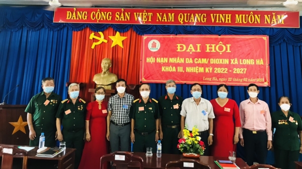 Đại hội đại biểu hội Nạn nhân chất độc da cam xã Long Hà khóa III, nhiệm kỳ 2022 – 2027