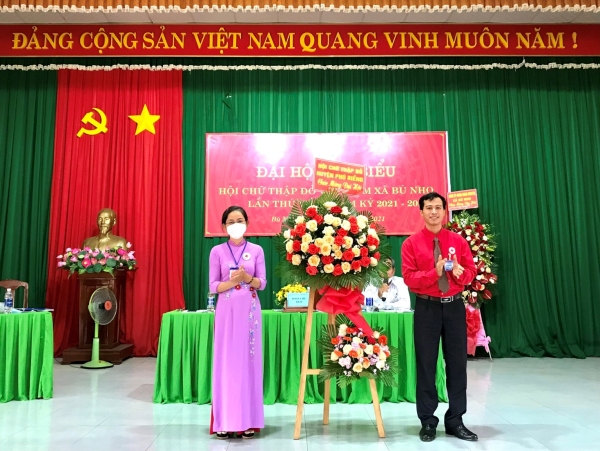 Đại hội đại biểu Hội Chữ thập đỏ xã Bù Nho lần thứ VII, nhiệm kỳ 2021-2026