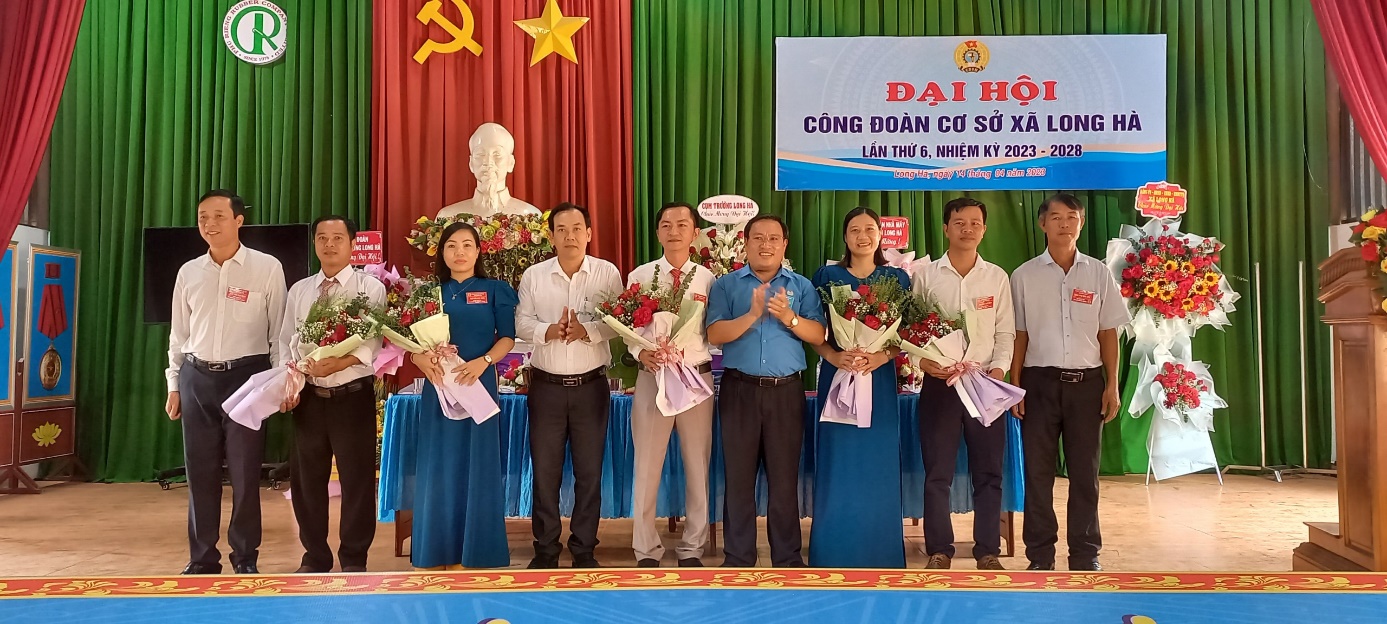 Đại hội Công đoàn cơ sở xã Long Hà nhiệm kỳ 2023-2028.